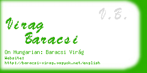 virag baracsi business card