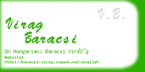 virag baracsi business card